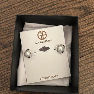 Giani Bernini Sterling Silver Pearl Earrings